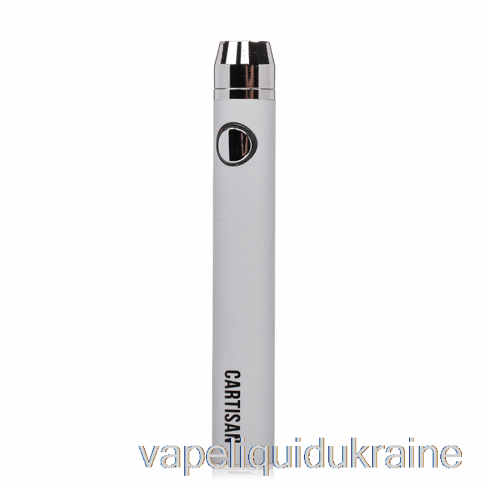 Vape Liquid Ukraine Cartisan Button VV 650 510 Battery Silver